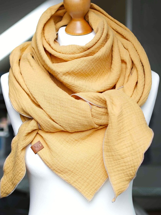 szale damskie Wiosenna  lekka Chusta muślinowa  duża chusta bawełniana