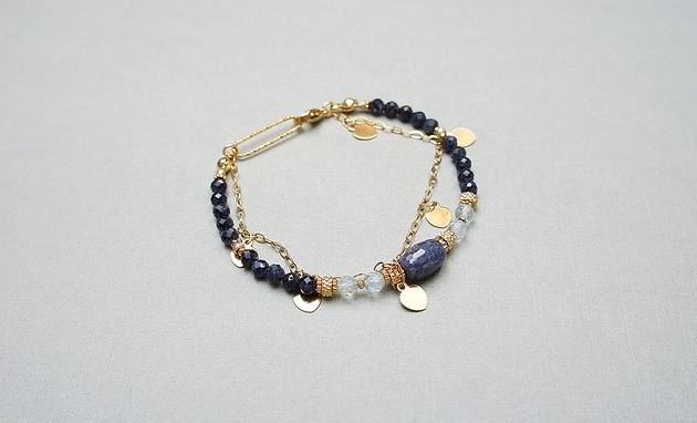 bransoletki z kamieni naturalnych Szafiry  vol. 11 - bransoletka - Szlachetna kolekcja /09.04.25/