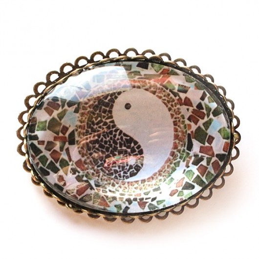broszki YIN YANG broszka