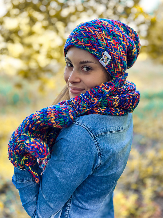 czapki damskie Czapka MERINO 50% EXPLORER "Pokojowe granaty"