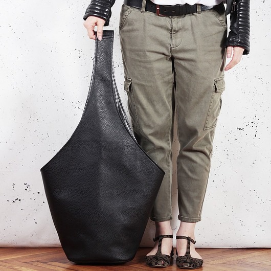  Short Boogi Bag czarna / torebka hobo / boho hairoo