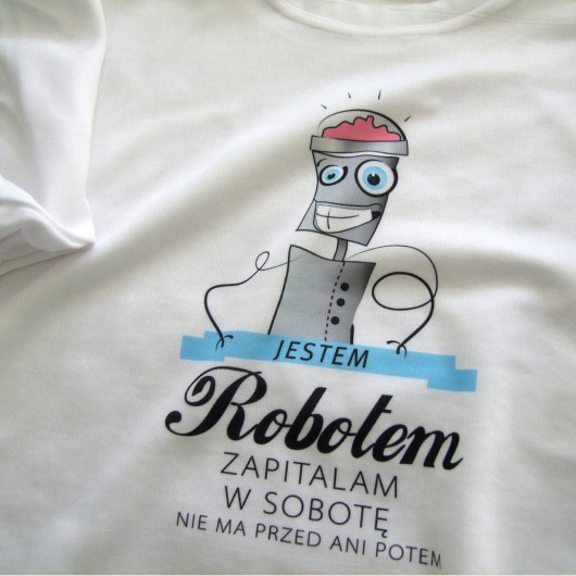 koszulka damska  JESTEM ROBOTEM momo fashion
