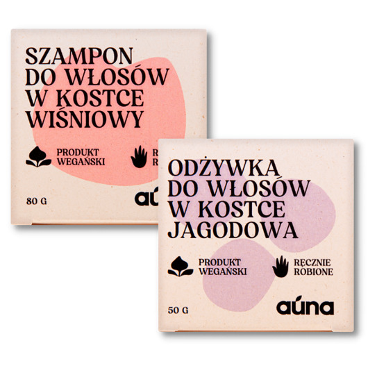 zestawy dla niej Zestaw Szampon Wiśniowy w Kostce 80 g + Odżywka Jagodowa w Kostce 50g