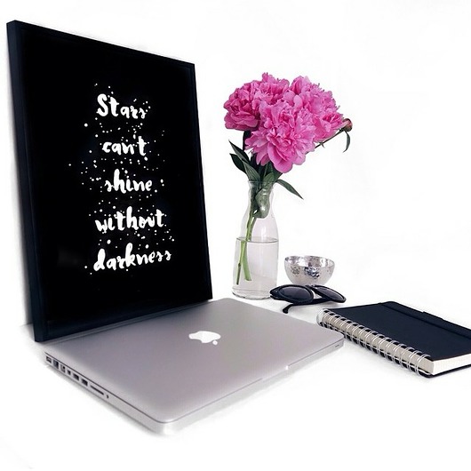 STARS CAN'T SHINE WITHOUT DARKNESS Plakat Ramka KYOUSTUFF