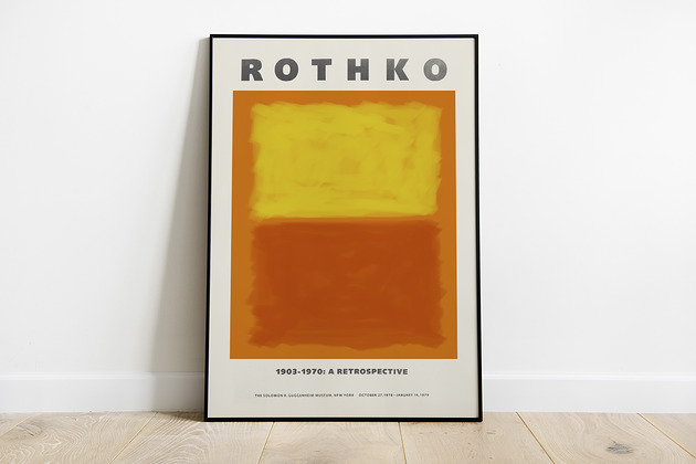 Mark Rothko, plakat wystawowy Pas De LArt