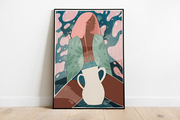grafiki i ilustracje Plakat "Kobieta"
