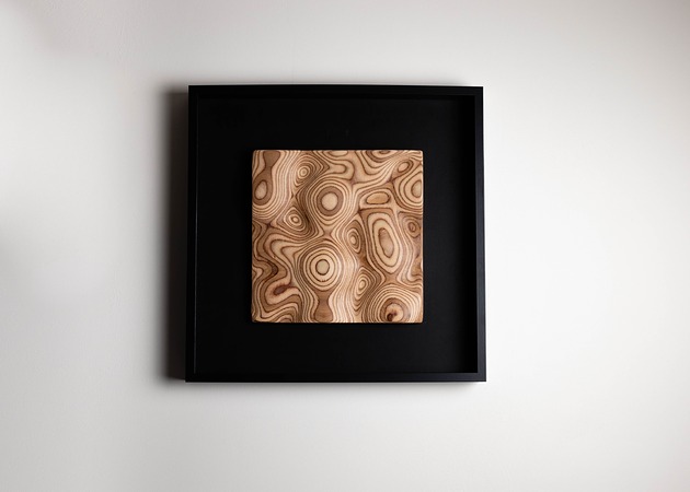 Ozdoby na ścianę Geometryczna dekoracja ścienna z drewna, ręcznie wykonana sztuka 3D