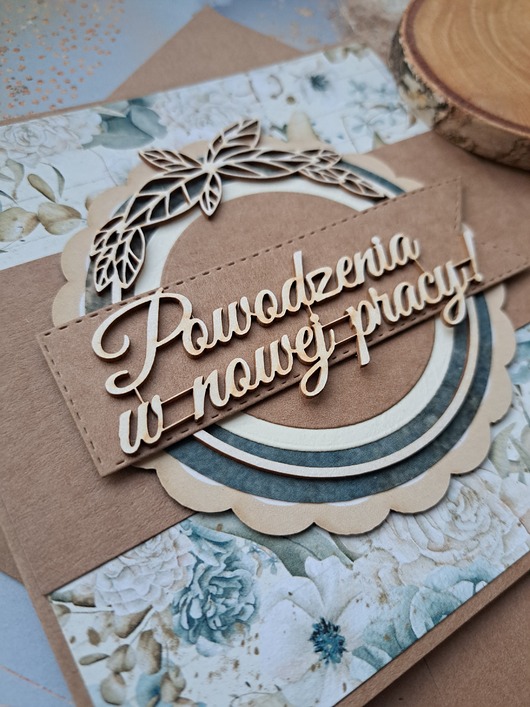 kartki scrapbooking Kartka na pożegnanie w pracy/odejście z pracy