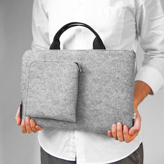 ETUI NA LAPTOPA filcowy pokrowiec rączka purol design