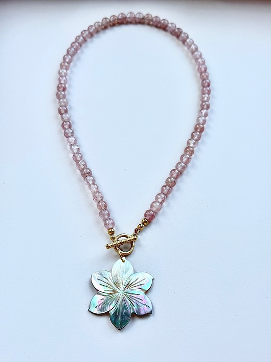 korale Naszyjnik Flower