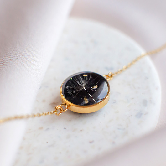 wisiory Wisiorek z rzęsek dmuchawca