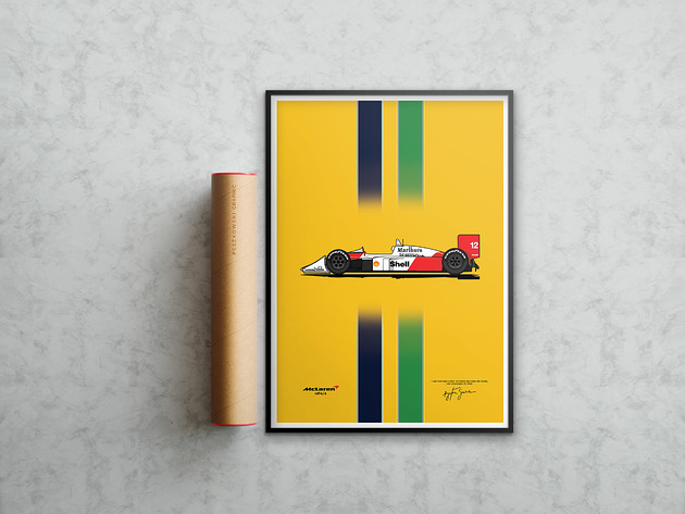 plakaty Plakat Motoryzacja - McLaren MP4/4