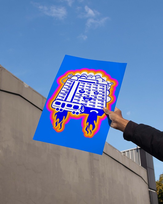 plakaty Plakat Blok Osiedla za Żelazną Bramą jako statek Enterprise