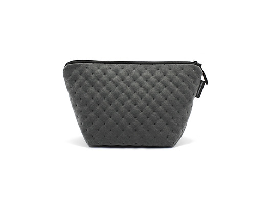 elegancka pikowana kosmetyczka grey RękaProduction
