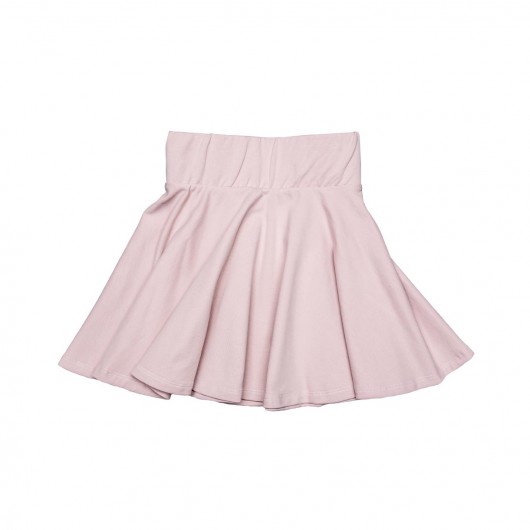 CIRCLE SKIRT - pudrowy róż Kółko Krzyżyk