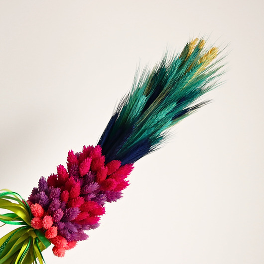 ozdoby wielkanocne Palma wielkanocna suszone rośliny