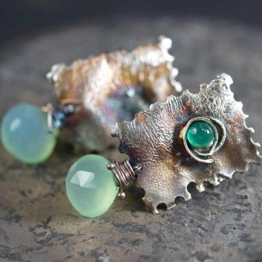 mały produkt geotermalny - chalcedon aqua Garfish Art Gallery