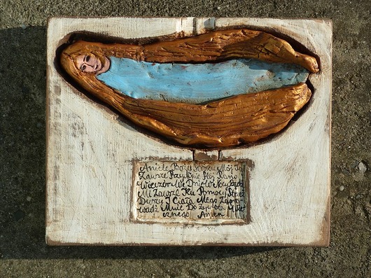 Anioł ceramiczny Popielnik