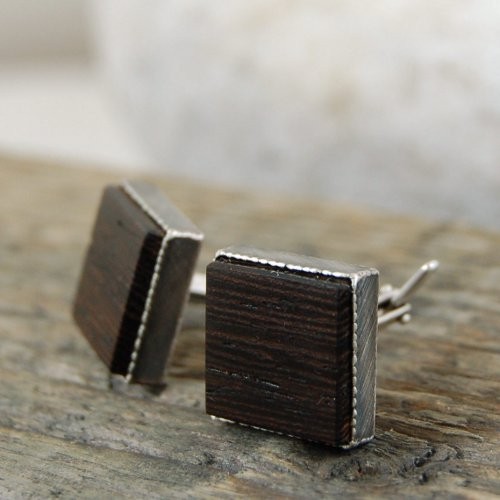 wenge spinki do mankietów mzstudio