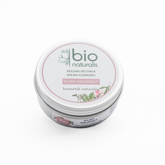 peelingi do dłoni i stóp NATURALNY PEELING DO CIAŁA SOLNO-CUKROWY o zapachu RAJSKIEGO GREJPFRUTA