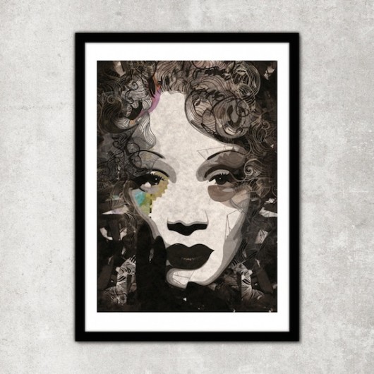 Marlene Dietrich A2  Żaneta Antosik PRINTS