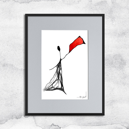 grafiki i ilustracje Czarno-biała grafika z ramą - nr 99