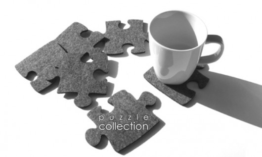 puzzle pod kubek marsz ! felt label