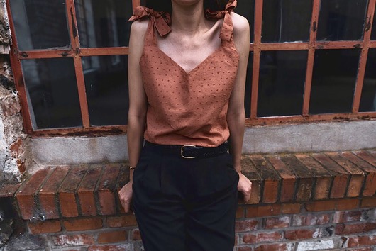 topy damskie Top Ceglasty Eva