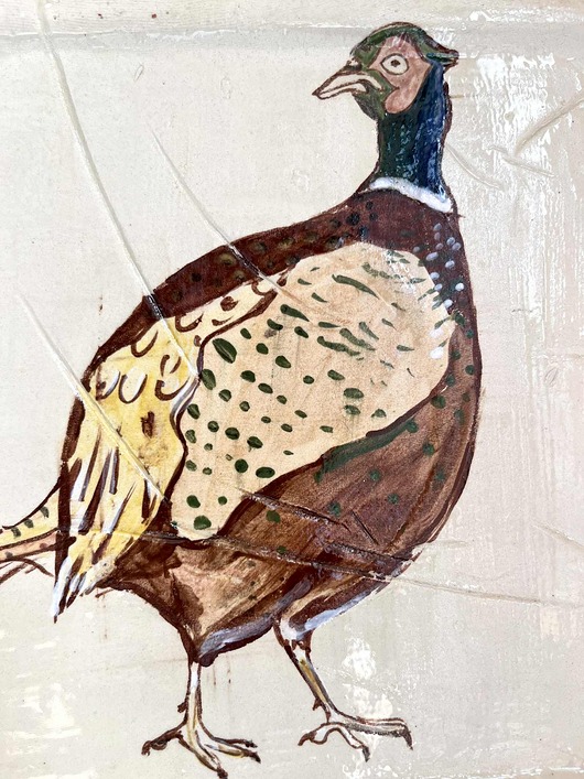 kafle i panele Ręcznie malowany kafel ceramiczny z bażantem