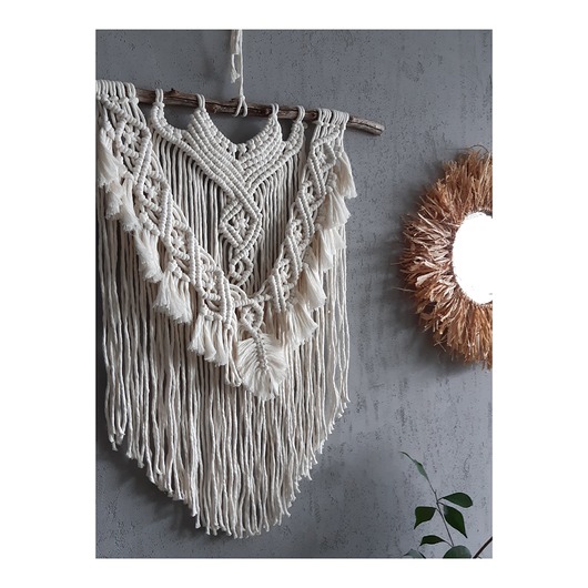 makramy Makrama Boho Natural