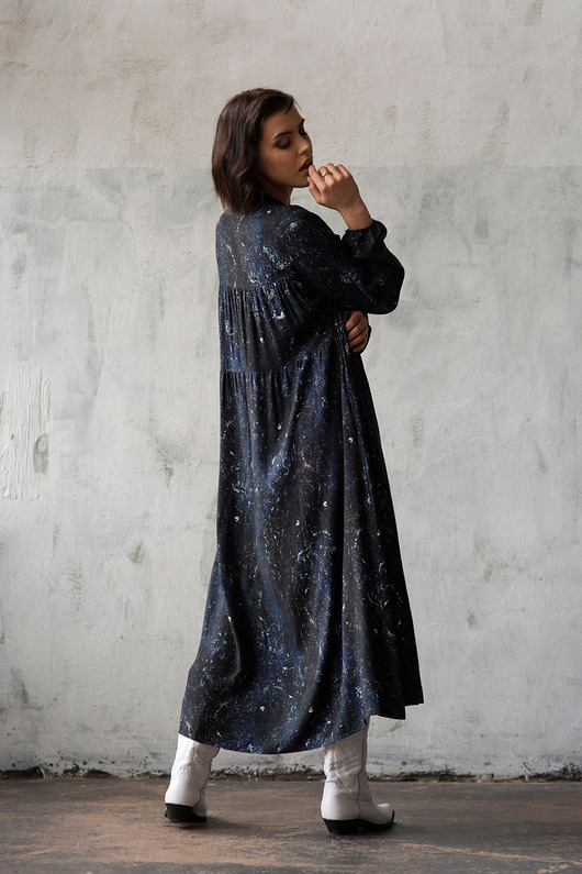 sukienki maxi damskie sukienka maxi VENUS galaktyka