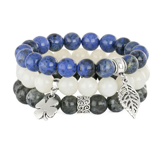 Farrina 3 -dumortierite,moon stone & labradorite Lavoga