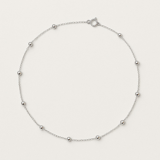chokery Choker z kulkami  - naszyjnik srebro, srebro złocone 24K, różowe złoto