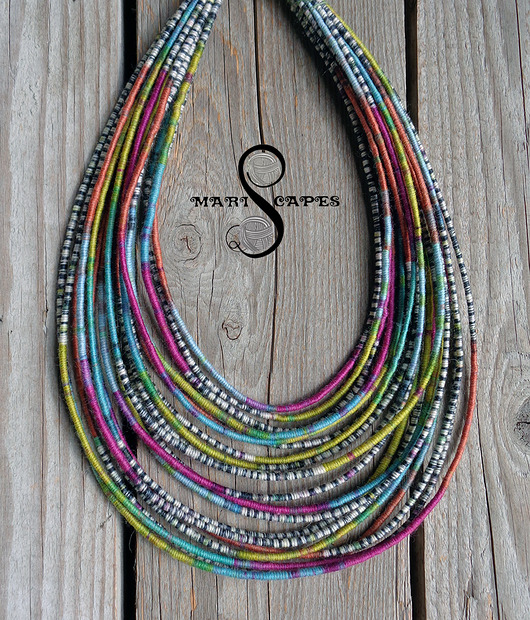 naszyjniki - inne LIMITED EDITION masajka "Maasai Mosaics" - Happy Spring