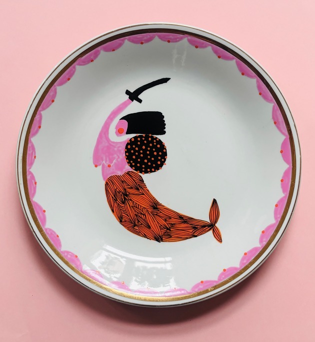 Ozdoby na ścianę Syrenka Talerz stołeczny