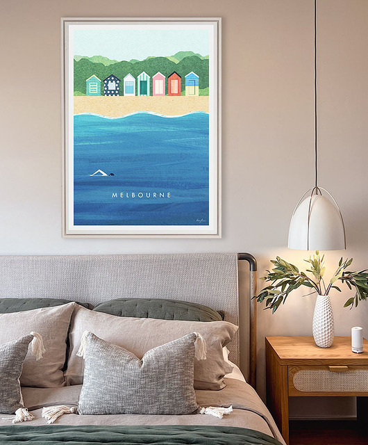 plakaty Plażowe budki w Melbourne - plakat fine art