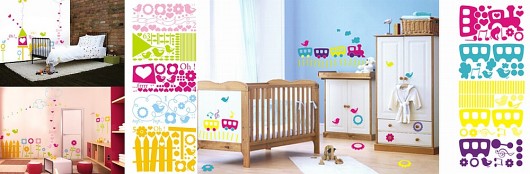 Naklejki na ścianę- Lokolotywa, Kwiatki Tulis