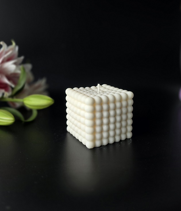 świeczniki i świece Świeca sojowa Kalista - duża kostka