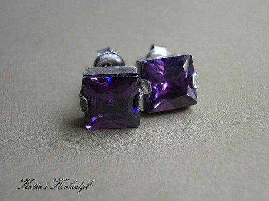 Cubist - amethyst Katia i krokodyl