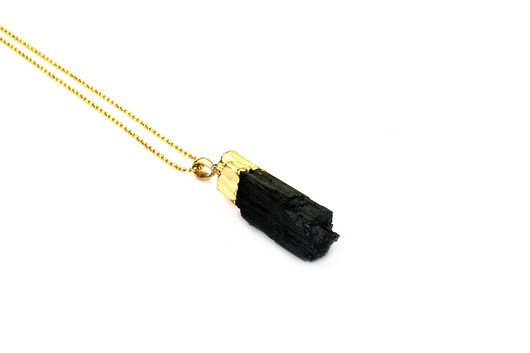 Colare Turmalin złoto Brazi Druse Jewelry