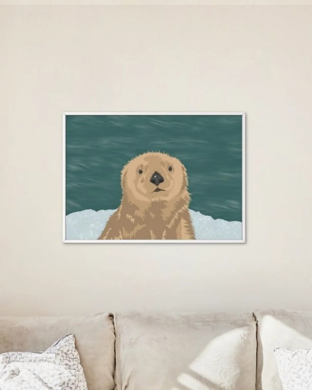 grafiki i ilustracje Wydra Plakat