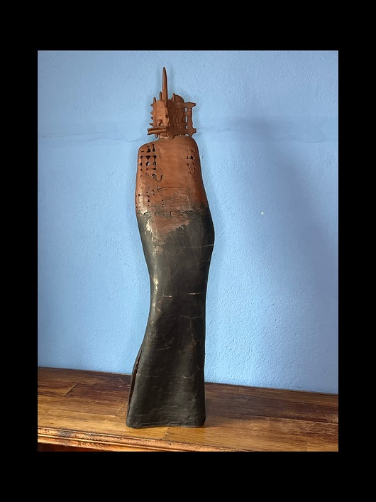 figurki i rzeźby Rzeźba ceramiczna - Figura Nieśmiała