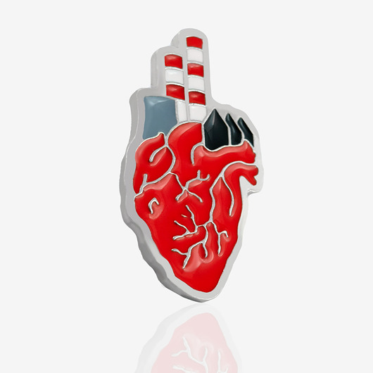 biżuteria męska Pins "Serce miasta"