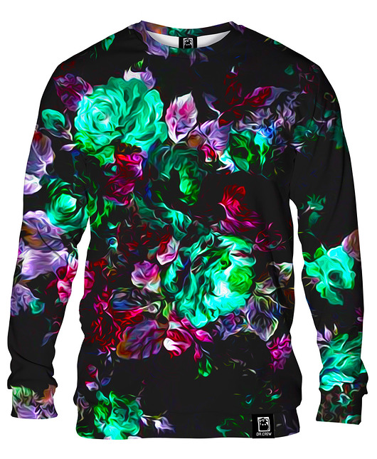 bluzy męskie Bluza Bez Kaptura Męska DR.CROW Akwarele