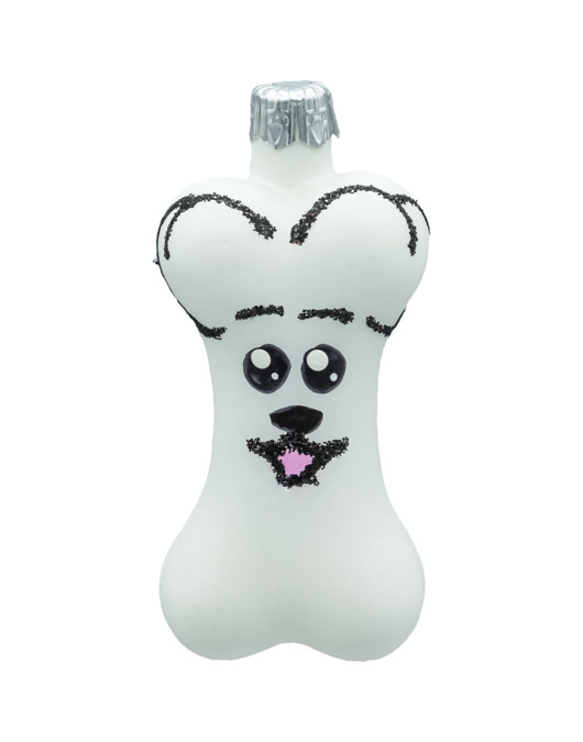 ozdoby choinkowe Bombka choinkowa: Kość z pyszczkiem pieska