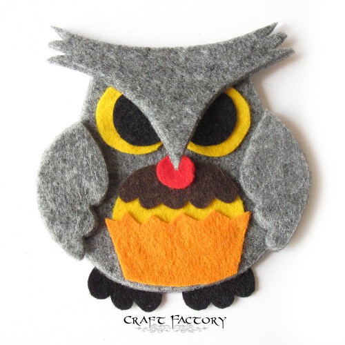 Owlastic Cupcake No 5 - broszka Craft Factory