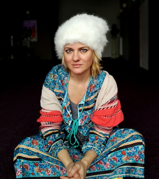 czapki damskie czapka futrzana zimowa ciepła handmade biała