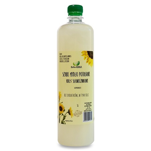 dla domu SZARE MYDŁO POTASOWE 100% SŁONECZNIKOWE 1L