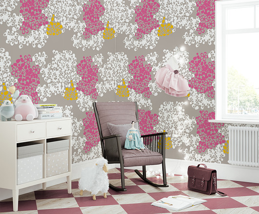 Tapeta dziecięca Meadow Beige  Humpty Dumpty Room Decoration