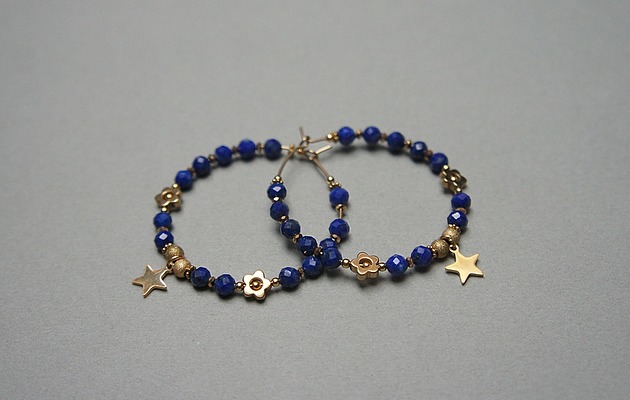 kolczyki - inne Alloys Collection Wianki Lapis lazuli vol. 2 - kolczyki